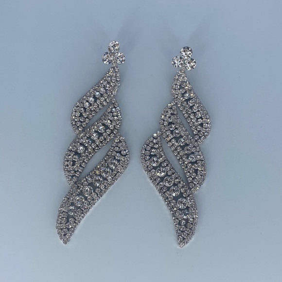 Swirl Chandelier Earrings - Picture 1 of 2
